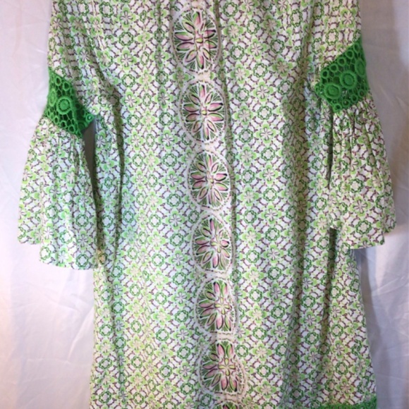 COPY - Crown and ivy dress size 2 green knee length bell sleeves - Picture 5 of 11